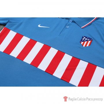 Maglia Polo Atletico Madrid 2022-23 Blu