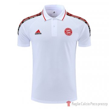 Maglia Polo Bayern Munich 22-23 Bianco Maglia Polo Bayern Munich 22-23 Bianco
