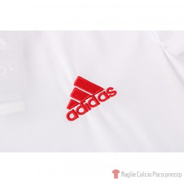 Maglia Polo Manchester United 2021-22 Blanco Y Rojo