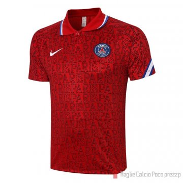 Maglia Polo Tuta da track Paris Saint-germain 2020-2021 Rojo Maglia Polo Tuta da track Paris Saint-germain 2020-2021 Rojo