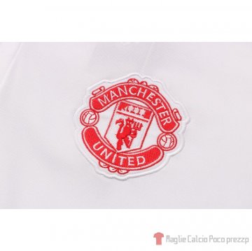 Maglia Polo Manchester United 2021-2022 Bianco