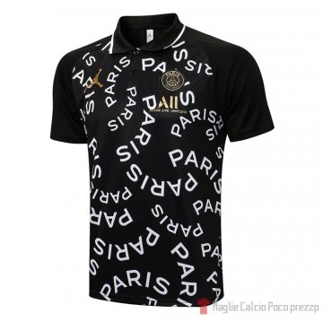 Maglia Polo Paris Saint-germain Jordan 2021-22 Nero Maglia Polo Paris Saint-germain Jordan 2021-22 Nero