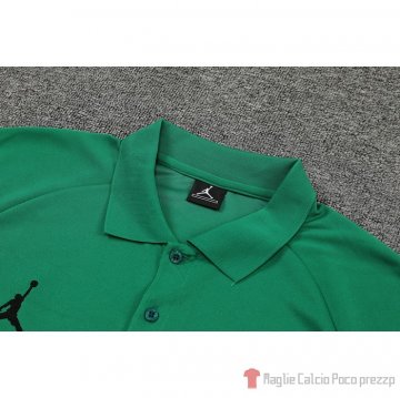 Maglia Polo Paris Saint-germain Jordan 22-23 Verde