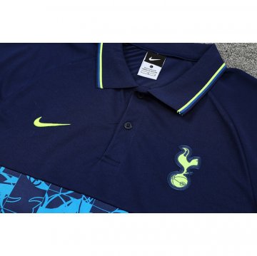 Maglia Polo Tottenham Hotspur 22-23 Blu Oscuro