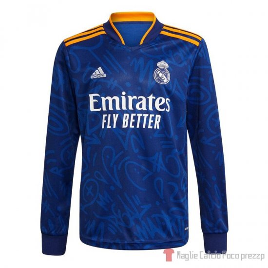 Maglia Real Madrid Away Manica Lunga 21-22 - Clicca l'immagine per chiudere