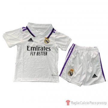 Maglia Real Madrid Home Bambino 22-23 Maglia Real Madrid Home Bambino 22-23