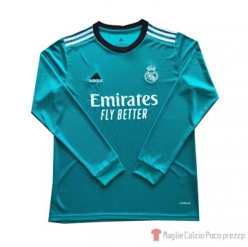 Maglia Real Madrid Terza Maniche Lunghe 21-22 Maglia Real Madrid Terza Maniche Lunghe 21-22