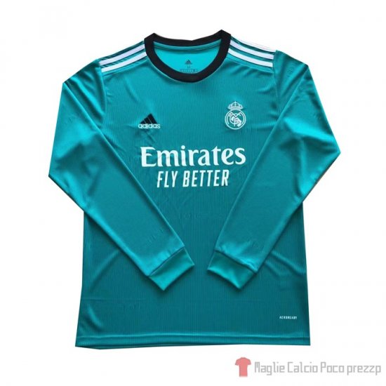 Maglia Real Madrid Terza Maniche Lunghe 21-22 - Clicca l'immagine per chiudere
