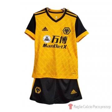 Maglia Wolves Home Bambino 20-21 Maglia Wolves Home Bambino 20-21