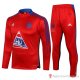 Tuta Da Track Felpa Bayern Munich Bambino 21-22 Rosso