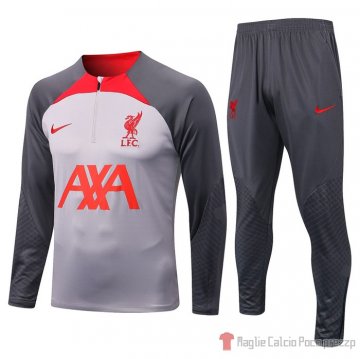 Tuta Da Track Felpa Liverpool 22-23 Grigio Tuta Da Track Felpa Liverpool 22-23 Grigio