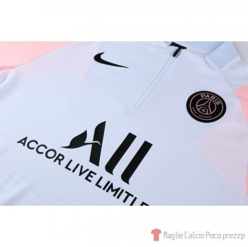 Tuta Da Track Felpa Paris Saint-germain 2021-2022 Bianco