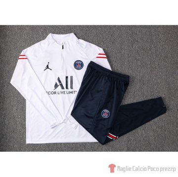 Tuta Da Track Felpa Paris Saint-germain 21-22 Bianco