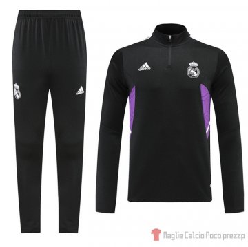 Tuta Da Track Felpa Real Madrid 22-23 Nero Tuta Da Track Felpa Real Madrid 22-23 Nero