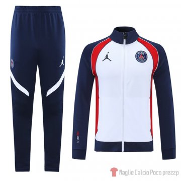 Tuta Da Track Giacca Paris Saint-germain Jordan 21-22 Bianco Tuta Da Track Giacca Paris Saint-germain Jordan 21-22 Bianco