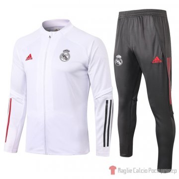 Tuta Da Track Giacca Real Madrid Bambino 2020-21 Bianco Tuta Da Track Giacca Real Madrid Bambino 2020-21 Bianco
