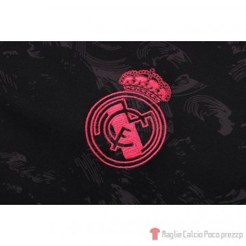 Tuta Da Track Real Madrid Manica Corta 2021-22 Nero