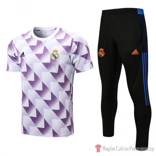 Tuta Da Track Real Madrid Manica Corta 22-23 Bianco E Purpura - Clicca l'immagine per chiudere