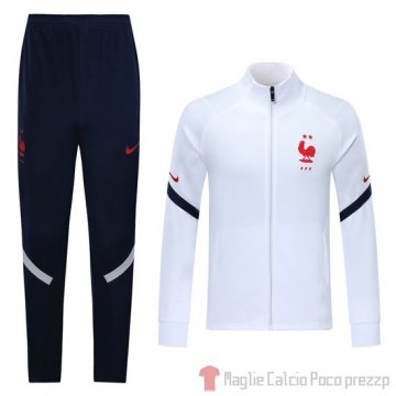 Tuta da Track Giacca Francia Bambino 2020 Bianco Tuta da Track Giacca Francia Bambino 2020 Bianco