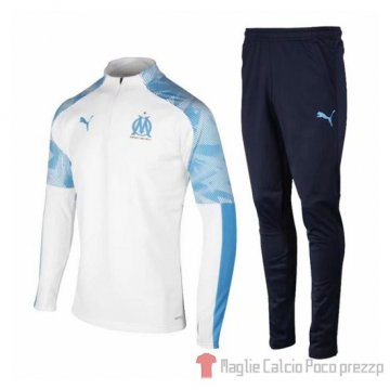 Tuta da Track Marsiglia Bambino 2019/2020 Bianco Tuta da Track Marsiglia Bambino 2019/2020 Bianco
