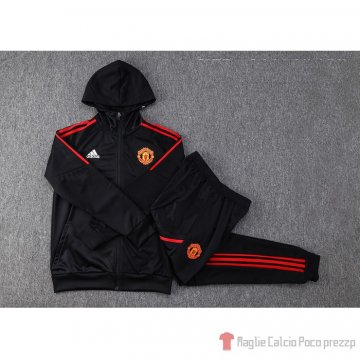 Tuta con cappuccio Manchester United 2022-23 Negro