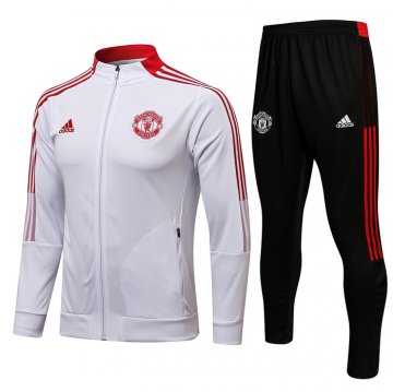 Tuta Giacca Manchester United Bambino 2021-22 Blanco Tuta Giacca Manchester United Bambino 2021-22 Blanco