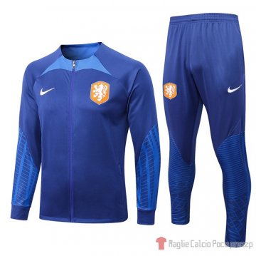 Tuta De Giacca Paises Bajos 22-23 Azul Tuta De Giacca Paises Bajos 22-23 Azul
