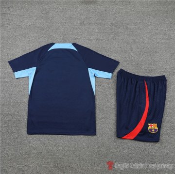 Chandal Del Barcellona Manica Corta 2022-23 Azul - Pantalon Corto