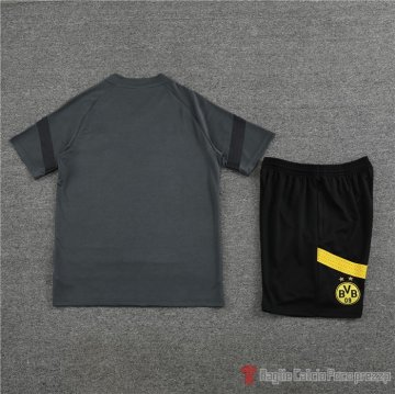 Chandal Del Borussia Dortmund Manica Corta 2022-2023 Gris - Pantalon Corto