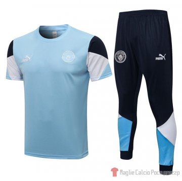 Tutal Manchester City Manica Corta 2021-22 Azul