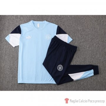 Tutal Manchester City Manica Corta 2021-22 Azul