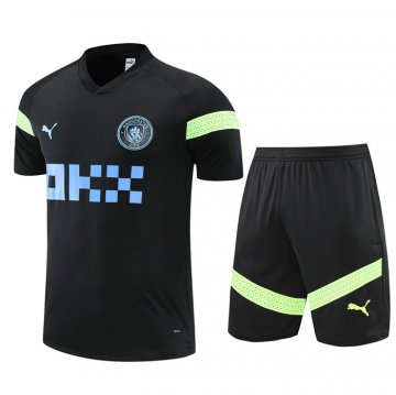 Chandal Del Manchester City Manica Corta 2022-2023 Negro - Pantalon Corto Chandal Del Manchester City Manica Corta 2022-2023 Negro - Pantalon Corto