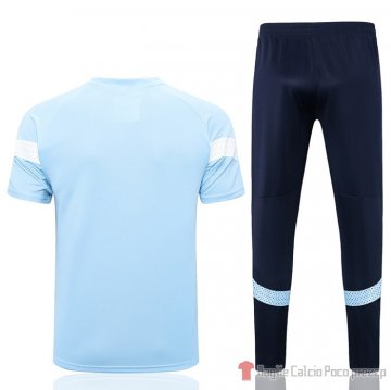 Tuta da Track Manchester City Manica Corta 22-23 Azul