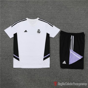 Chandal Del Real Madrid Manica Corta 22-23 Blanco - Pantalon Corto