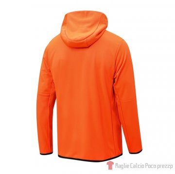 Chaqueta Con Capucha Del Barcellona 22-23 Naranja