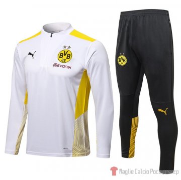 Tuta Da Track Felpa Borussia Dortmund 21-22 Blanco Tuta Da Track Felpa Borussia Dortmund 21-22 Blanco