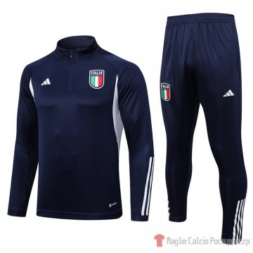 Felpa Della Tuta Italia 23-24 Azul