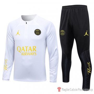 Felpa Della Tuta Paris Saint-germain Jordan 23-24 Blanco Felpa Della Tuta Paris Saint-germain Jordan 23-24 Blanco