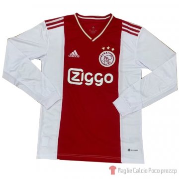 Maglia Ajax Home Maniche Lunghe 22-23 Maglia Ajax Home Maniche Lunghe 22-23