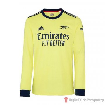 Maglia Arsenal Away Maniche Lunghe 21-22 Maglia Arsenal Away Maniche Lunghe 21-22