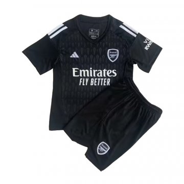 Maglia Arsenal Portiere Bambino 23-24 Negro