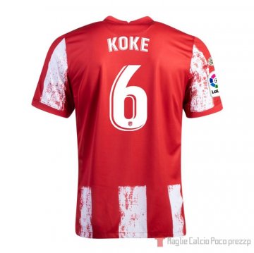 Maglia Atletico Madrid Giocatore Koke Home 21-22 Maglia Atletico Madrid Giocatore Koke Home 21-22