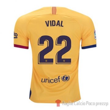 Maglia Barcellona Giocatore Vidal Away 2019/2020 Maglia Barcellona Giocatore Vidal Away 2019/2020