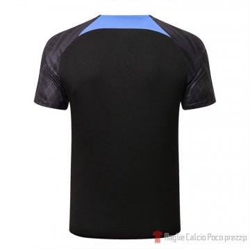 Maglia De Allenamento Paris Saint-germain Jordan 22-23 Negro Y Azul