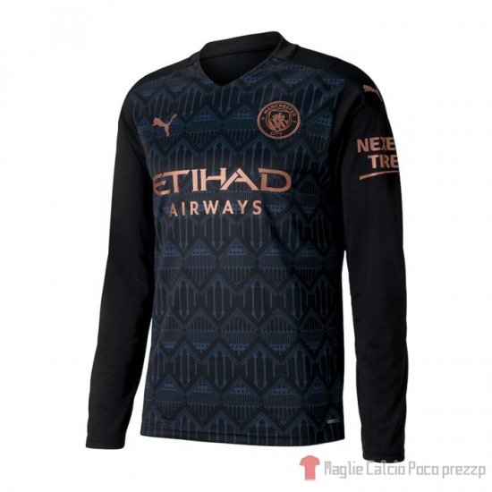 Maglia Manchester City Away Maniche Lunghe 20-21 - Clicca l'immagine per chiudere