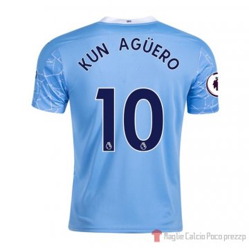 Maglia Manchester City Giocatore Kun Aguero Home 20-21