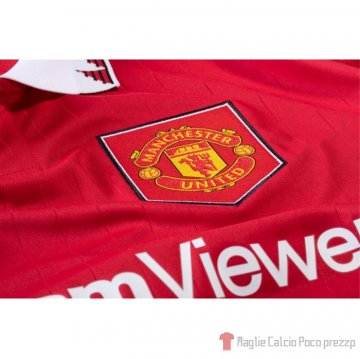 Maglia Manchester United Home Maniche Lunghe 22-23