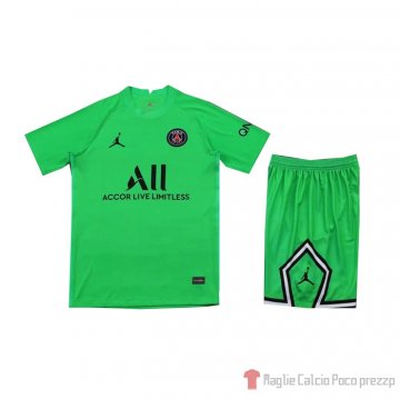 Maglia Paris Saint-germain Portiere Bambino 21-22 Verde