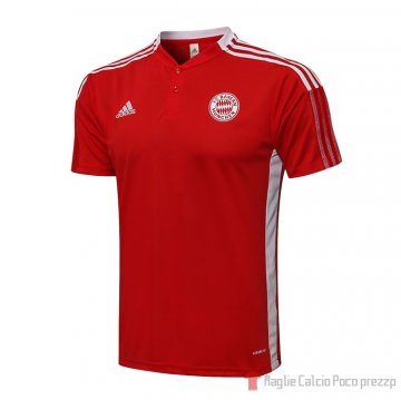 Maglia Polo Bayern Munich 21-22 Rosso