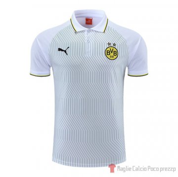 Maglia Polo Borussia Dortmund 22-23 Bianco E Verde Maglia Polo Borussia Dortmund 22-23 Bianco E Verde